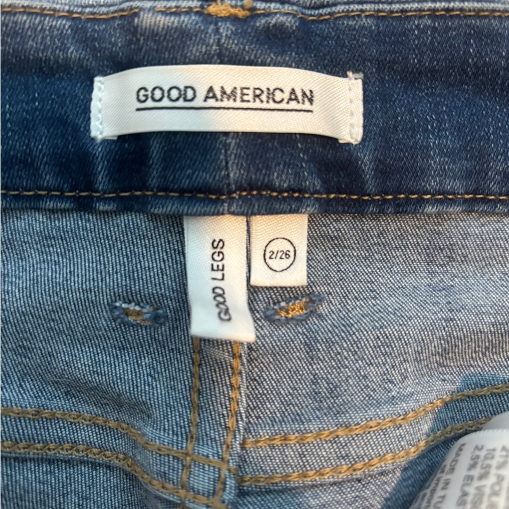 Good American Denim Jeans with Gold Stitching